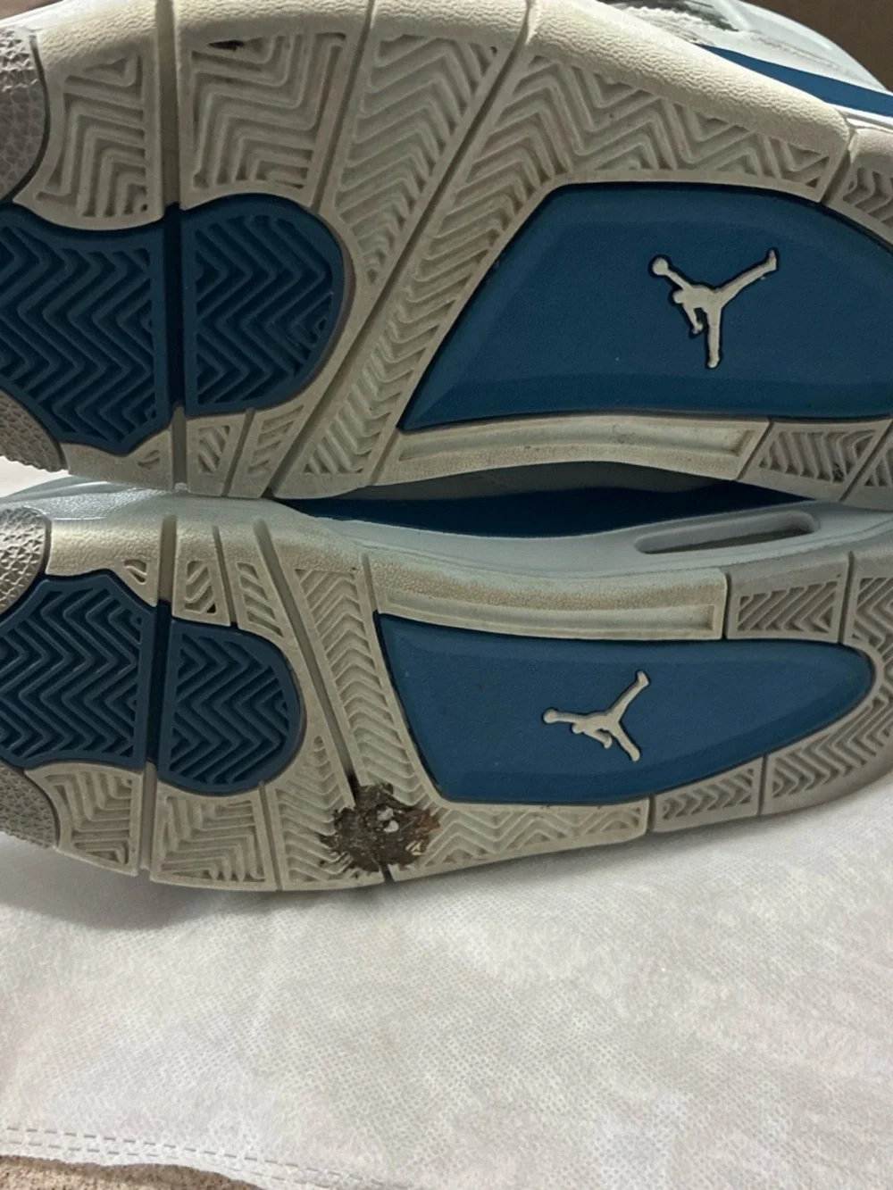 Nike Air Jordan Kids White and Blue Retro Basketball Sneakers